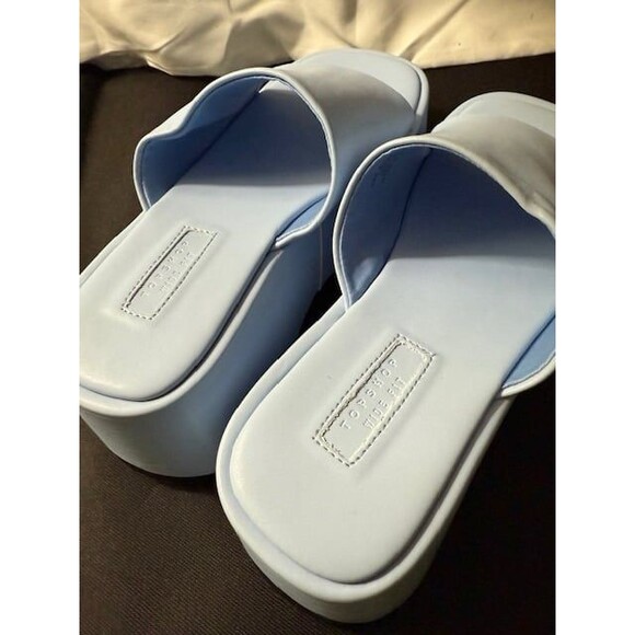 Topshop Powder Blue Platform mule sandals size 6 NEW - Picture 5 of 6